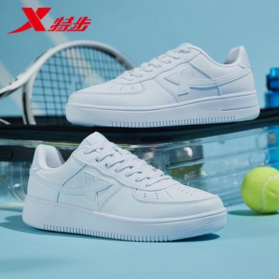 特步板鞋情侣款小白鞋2022空军一号运动鞋女鞋低帮男鞋休闲鞋