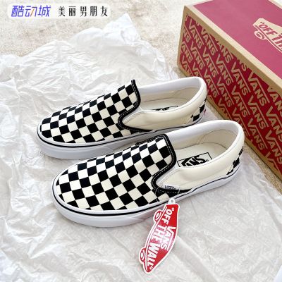 VANS SLIP ON经典黑白棋盘格低帮男女鞋情侣鞋帆布鞋VN000EYEBWW