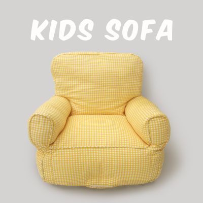 儿童沙发北欧全棉帆布宝宝座椅懒人沙发公主房摄影幼儿园坐凳豆袋
